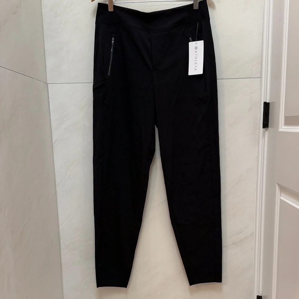 NWT Athleta Women's Trekkie North Black Joggers Pant 10 Tall 10T - Picture 6 of 7